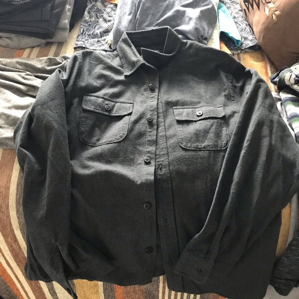 Long sleeve fleece button up